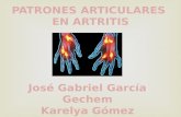 Patrones articulares en artritis