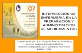 INTERVENCION DE ENFERMERIA EN LA PREPARACION Y ADMINISTRACION DE MEDICAMENTOS