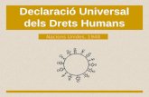 Presentació en català dels Drets Humans