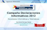 Declaraciones Informativas 2012 - Aspectos Informáticos y Telemáticos