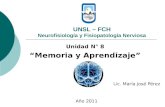 Memoria y aprendizaje 2011
