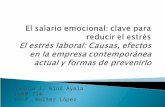 El Salario Emocional y el Estres Laboral