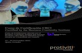 Curso de Certificación CBCI Ecuador 27-29 Nov