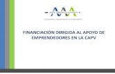 Financiación emprendizaje en la CAPV
