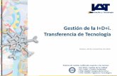 Gestión I+D+i, Transferencia Tecnología