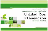Administración agrícola - Planeación