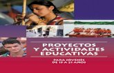 Proyectos y actividades educativas para jóvenes de 15 a 21 años