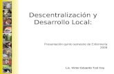 Descentralización y Desarrollo Local