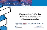Equidad en la Educacion en Guatemala