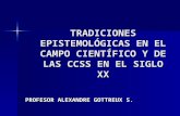 TRADICIONES EPISTEMOLÓGICAS EN EL CAMPO CIENTÍFICOY DE LAS