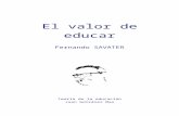 Comentario: El Valor de Educar, FERNANDO SAVATER