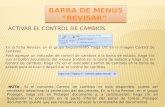 WORD.- BARRA DE MENÚS "REVISAR (seguimiento)"
