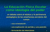 Miguel Vicente Pedraz: La educación física como ideología del poder