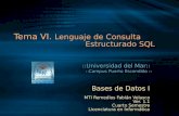 Bases de Datos I. Tema VI. Lenguaje de Consulta Estructurado