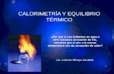 CALORIMETRIA Y EQUILIBRIO TÉRMICO 1