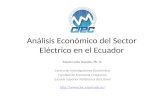 Análisis Económico Del Sector Eléctrico en El Ecuador