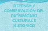 Defensa y Conservacion Del Patrimonio Cultural e Historico(2)