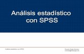Anlisis Con SPSS / Statistical Analysis using SPSS