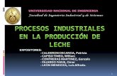 Proceso de producción de La Leche