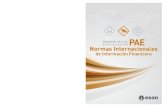 PAE Normas Internacionales de Información Financiera