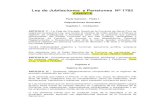 Ley de Jubilaciones y Pensiones 1782 (vigente)