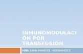 Inmunomodulación por Transfusión