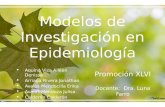 Modelos de Investigación en Epidemiología