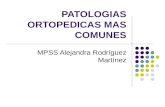 Patologias Ortopedicas Mas Comunes