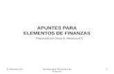 Apuntes Elementos de Finanzas