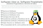 Software libre vs. Software propietario