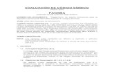 Evaluacion Codigo Sismico Panama