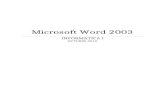 Microsoft Word 2003 Oct 2010