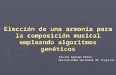 Elección de una armonía para composición musical con algoritmos genéticos