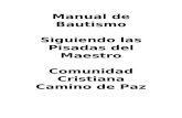 Manual de Bautismo COMUNIDAD CRISTIANA CAMINO DE PAZ