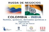 Empresas indias participantes rueda de negocios Colombia marzo 2011