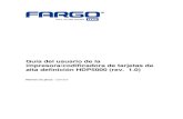 FARGO MEXICO FARGO +MANUAL DE USUARIO IMPRESORA FARGO HDP5000