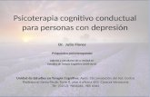 Psicoterapia cognitivo conductual para personas con depresión 2