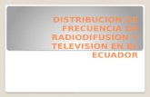 Distribucion de Frecuencia de Radiodifusion y Television En
