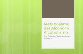 Metabolismo Del Alcohol y Alcoholismo
