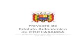 Proyecto de Estatuto Autonómico de Cochabamba