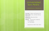 Escenario Urbano, Contexto y Tipologia de cajamarca