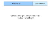 Calculo Integral Varias Variables II