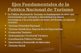 Ejes Fundamentales de la Política Nacional de Turismo