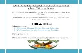 Ensayo Analisis Socioeconomico y Polito de Sinaloa Unidad I