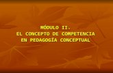 B.MÓDULO II, EL CONCEPTO DE COMPETENCIA EN PEDAGOGÍA CONCEPTUAL