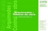 Arquímedes y Control de Obra - Manual del Usuario