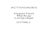 HTML - Actividades