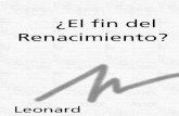 Meyer, Leonard B. - El Fin Del Renacimiento
