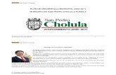 Plan de Desarrollo Municipal San Pedro Cholula
