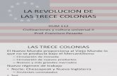 LA REVOLUCION DE LAS TRECE COLONIAS